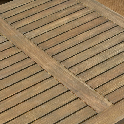 Perla Outdoor 7-piece Acacia Wood Sofa Set with Cushion by Christopher Knight Home