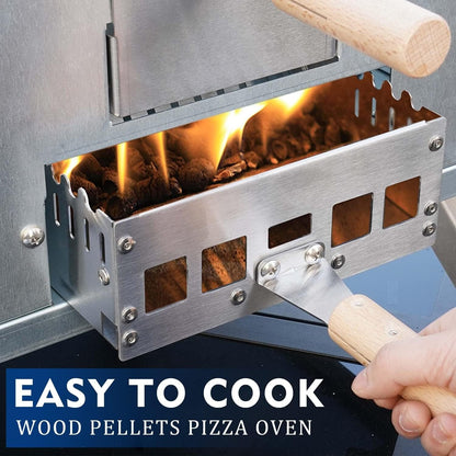 Outdoor Wood Fired Pizza Oven Portable Pizza Oven with Pizze Peel, Carry Bag - 16 inch
