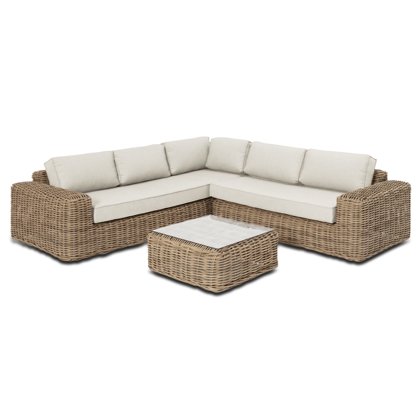 Poly & Bark Puglia Outdoor/Patio Corner Sectional Set with Coffee Table