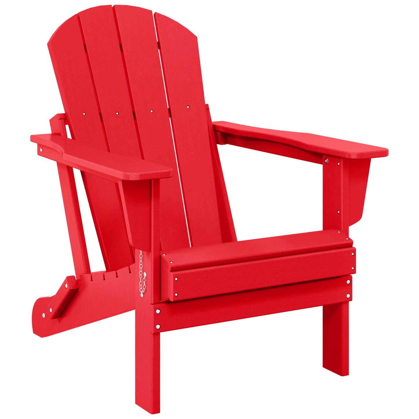 Polytrends Laguna Fade Resistant All Weather Outdoor Patio Folding Adirondack Chair