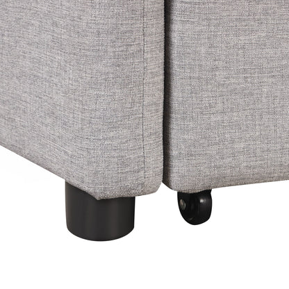 Pull Out Sofa Sleeper 3 in 1 with 2 Wing Table