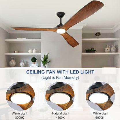 Remote Ceiling Fan with Lights Flush Mount