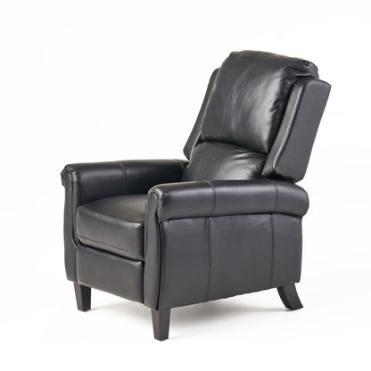 Roomfitters Ultimate Comfort PU Leather Pushback Recliner, Luxurious Recliner Chair for Living Room or Bedroom