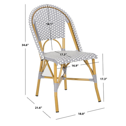 SAFAVIEH Marolyn Stackable Dining Chair (Set of 2) - 18W x 22D x 35H