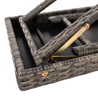 SAFAVIEH Outdoor Blaguna 3-Piece Sun Lounger Set - 83Wx20Dx24H