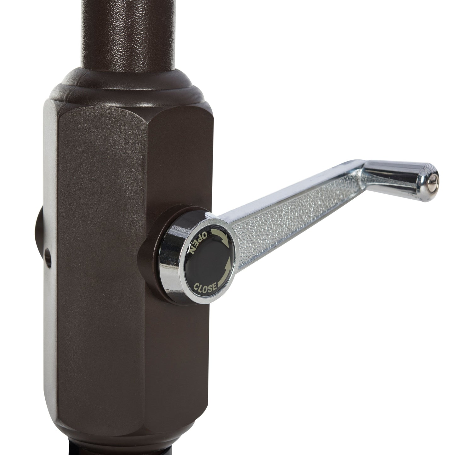 SAFAVIEH Ronette Fringe 9 Ft Crank Outdoor Umbrella