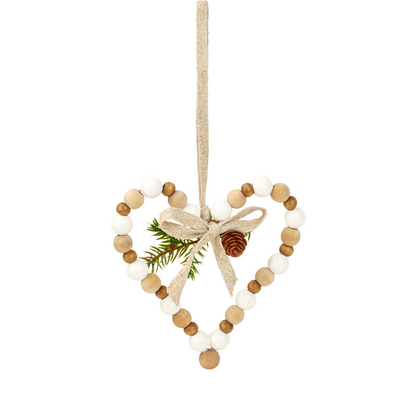 Suspension de Noël Coeur Natura