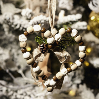 Suspension de Noël Coeur Natura