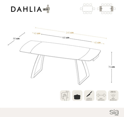 Table extensible Dahlia