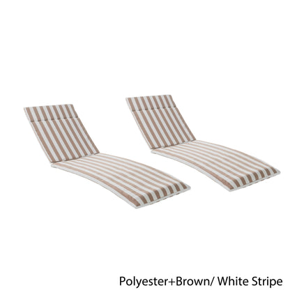 Salem Outdoor Cushion Set for Chaise Lounge - Cushions only (Set of 2) by Christopher Knight Home - 79.25L x 27.50W x 1.50H