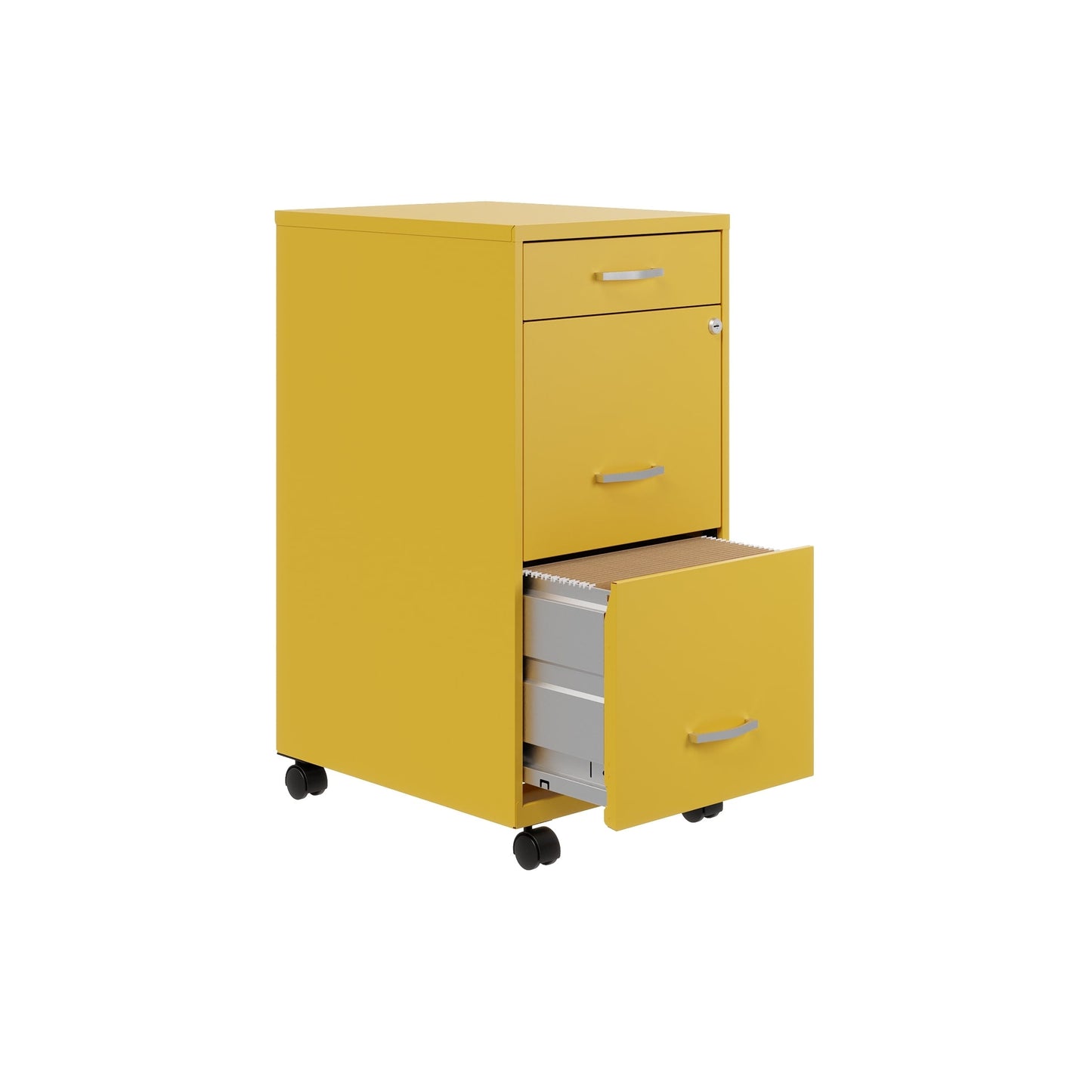 Space Solutions 18 Deep 3 Drawer Metal File Cabinet