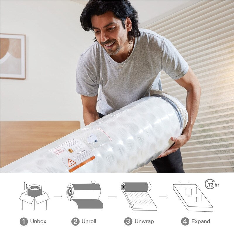 SweDrea 12 in. Plush Gel-infused Memory Foam Hybrid Mattress Cooling and Breathable with CertiPUR-US, SGS and OEKO-TEX