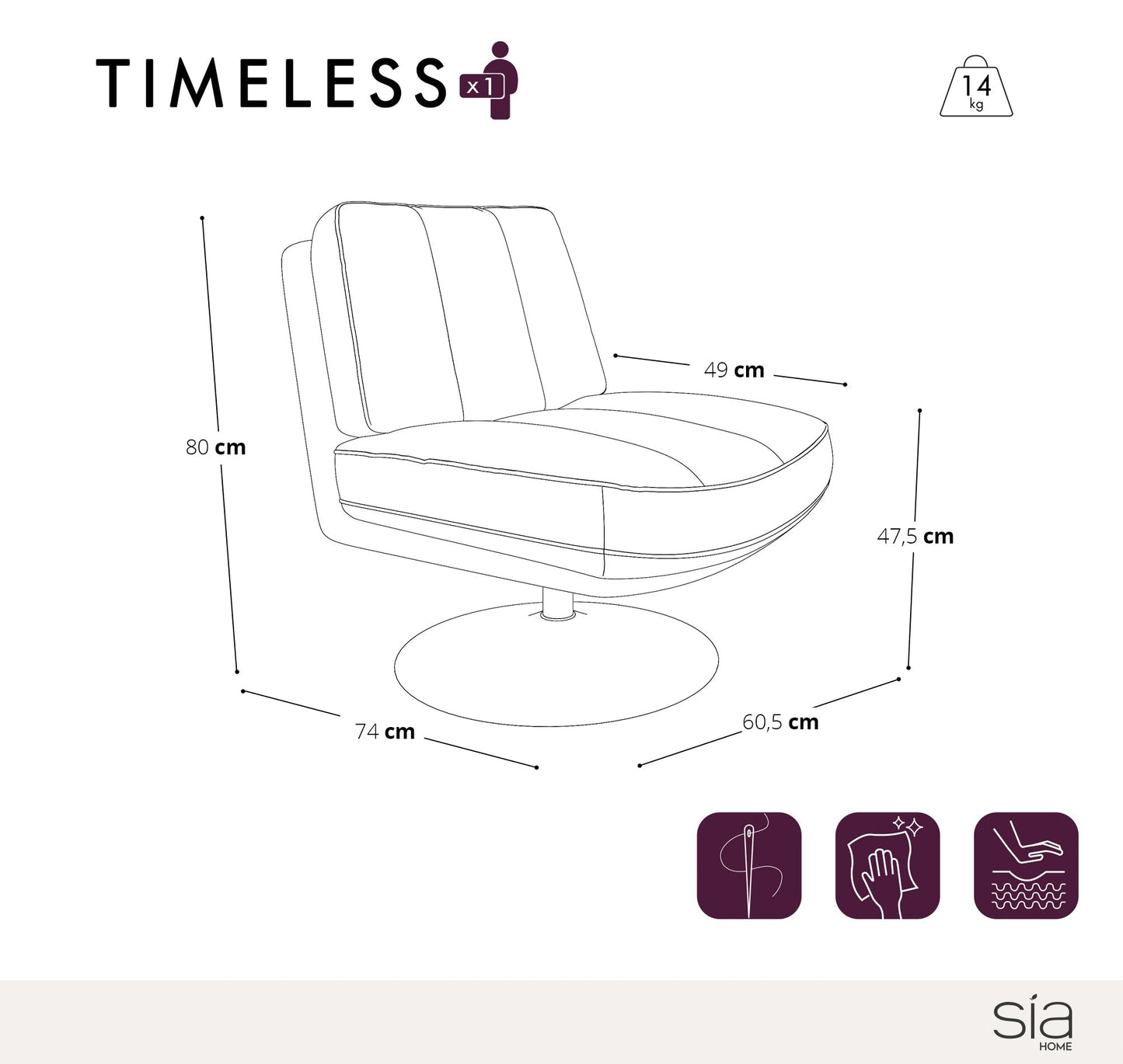 Fauteuil Pivotant Timeless