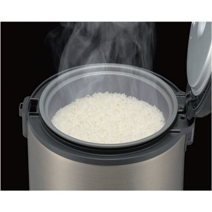 Tiger JNP-S55U-HU 3-Cup Rice Cooker and Warmer, Stainless Steel Gray