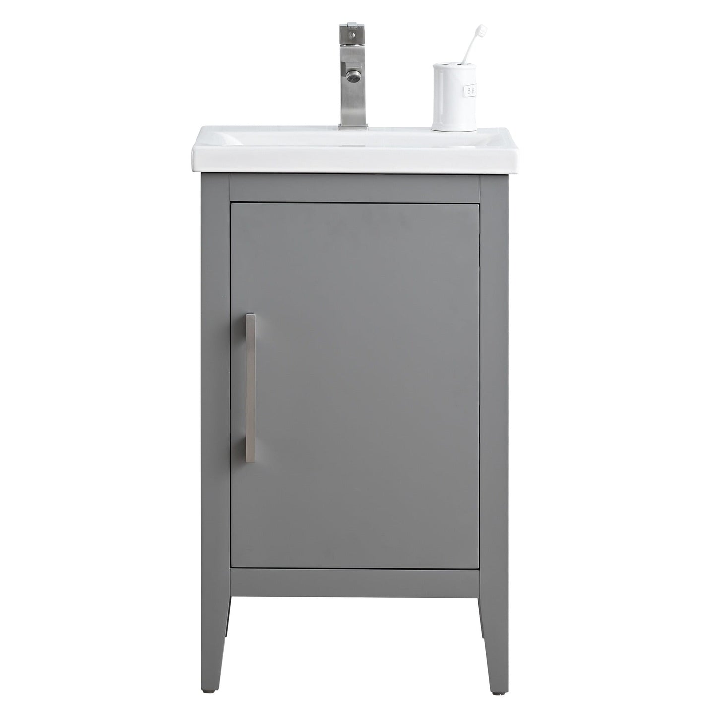 Vanity Art 20 or 24 or 30 Single Sink Bathroom Vanity Cabinet with Ceramic Top