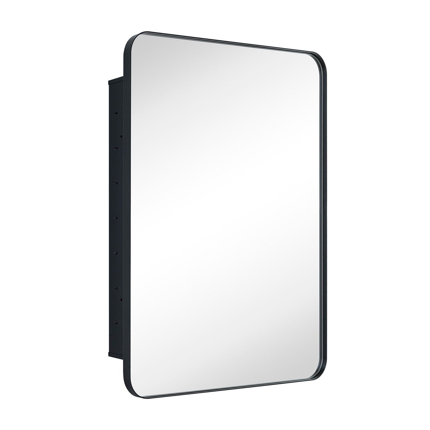 TEHOME WH Recessed Framed Medicine Cabinet with Mirror and Adjustable Shelves